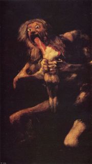 Saturn devouring one of his children