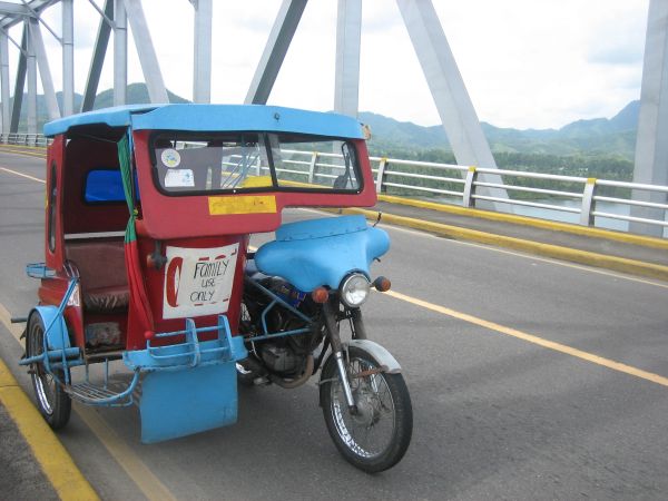 Tricycle on the San Juanico Bridge