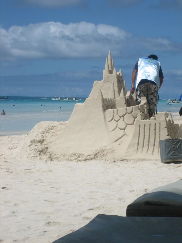 Sand castle in Boracay